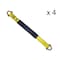 Tie 4 Safe 2 x 72 Axle Straps w/ Sleeve and D Rings, WLL- 3,333 lb, PK4 RT41A-72M18-Y-C-4 - alternate 1